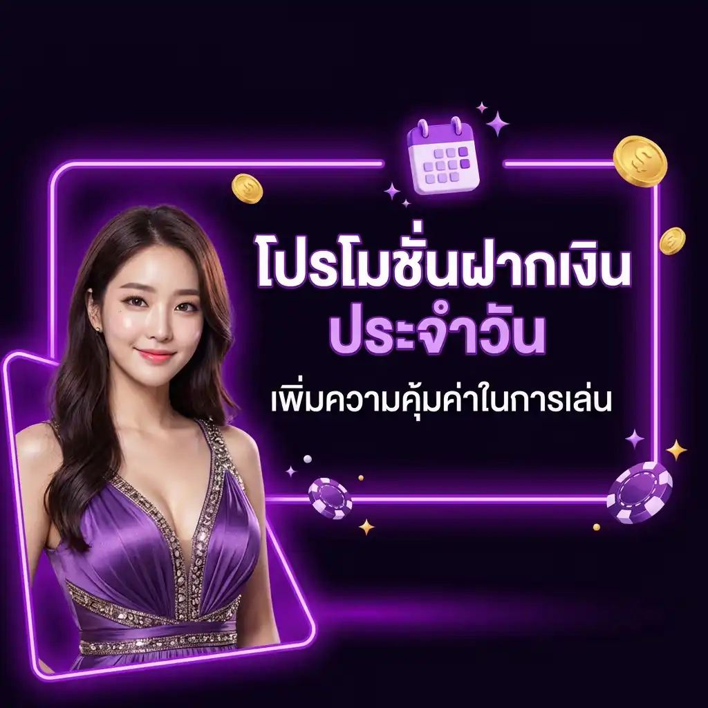 โปรโมชั่นฝากเงินประจำวัน เพิ่มความคุ้มค่าในการเล่น